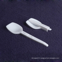 Disposable mini plastic foldable spoon for yorgurt /ice cream/ jelly/cake/ dessert